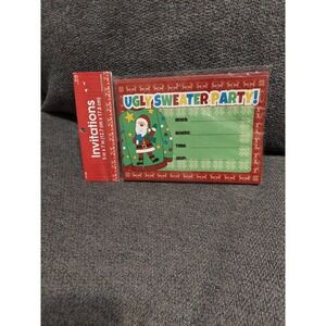 Ugly Sweater Party Christmas Invitations Package of 10 Cards and Envelopes